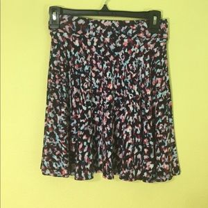 Midi shirt, pink blue white splatter pattern